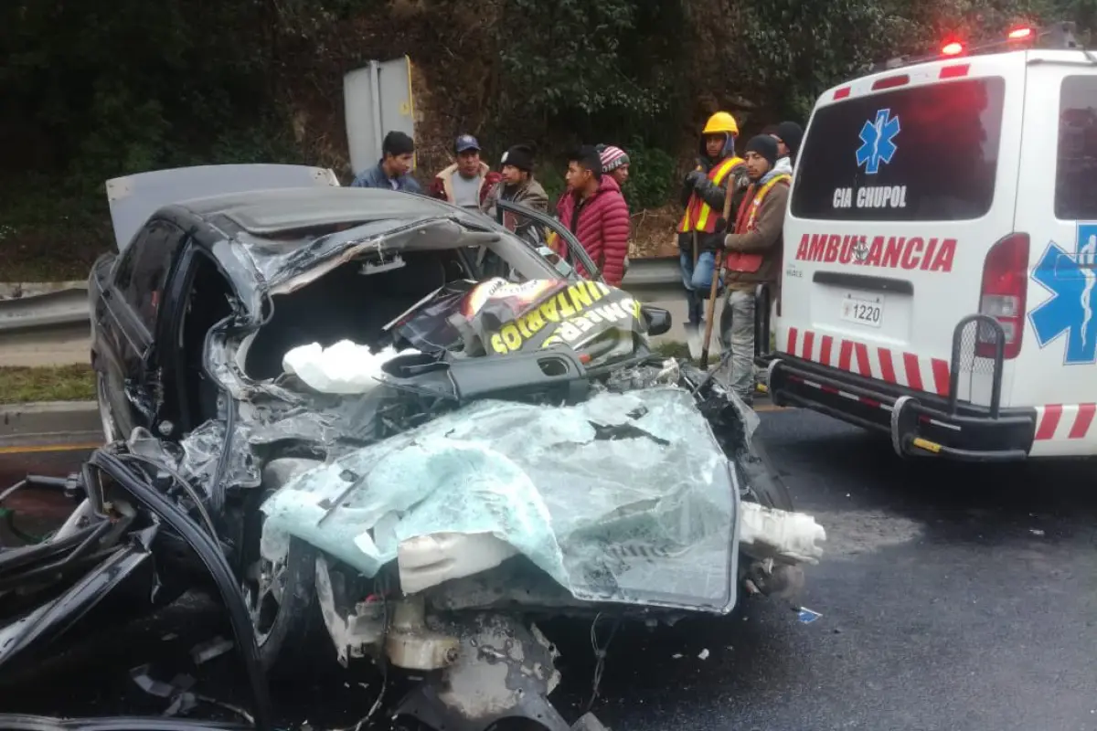 Accidente en el kilómetro 102 de la ruta Interamericana. / Foto: CVB