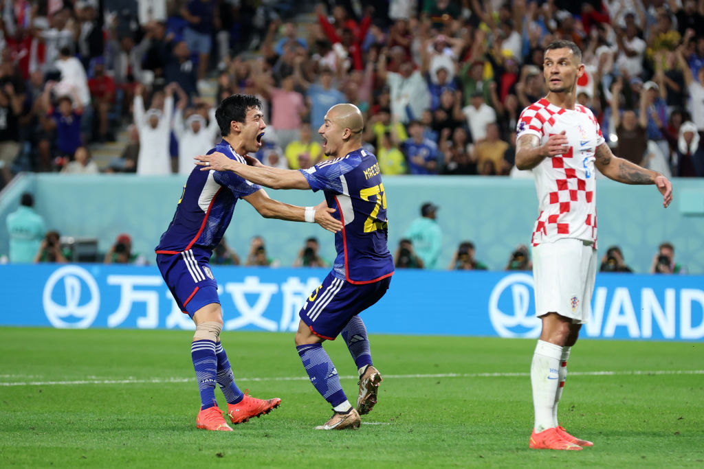 Celebración de Daizen Maeda ante Croacia | 