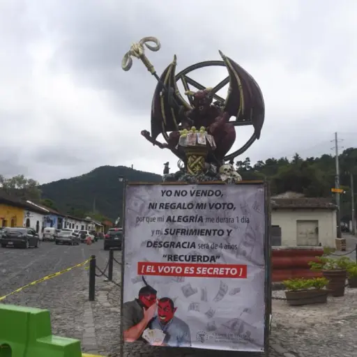 Diablo en la Antigua Guatemala. / Foto: Omar Solís