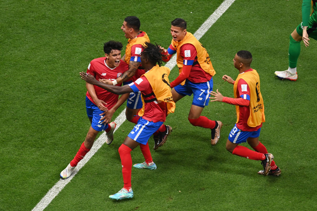 Celebración de Costa Rica ante Alemania | 