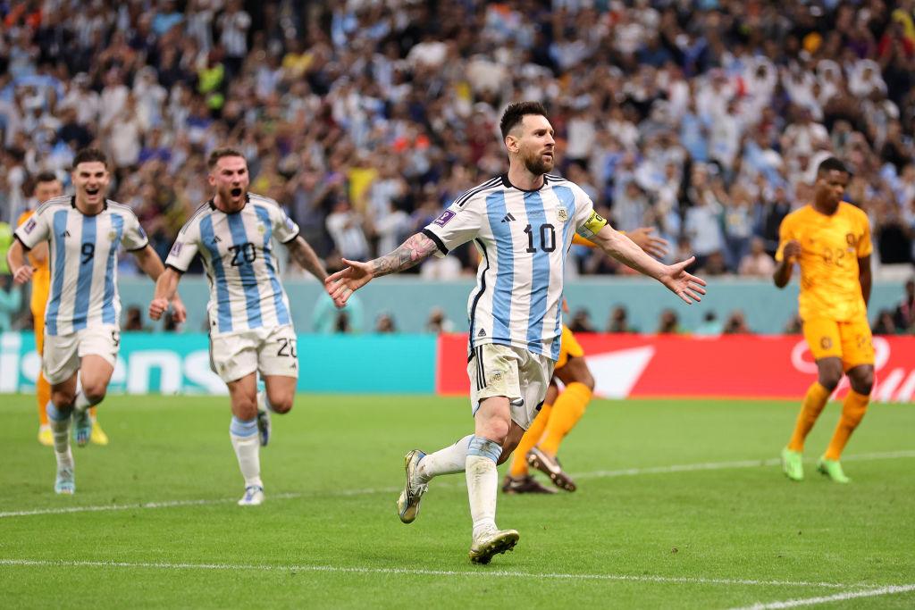 Celebración de Messi ante Países Bajos | 