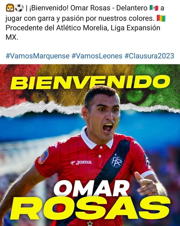 El Deportivo Marquense aclaró la situación con el delantero mexicano Omar Rosas | 