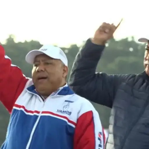 Manuel Conde Orellana es candidato a la presidencia y Luis Suárez a la vicepresidencia por el partido Vamos. / Foto: Captura de pantalla