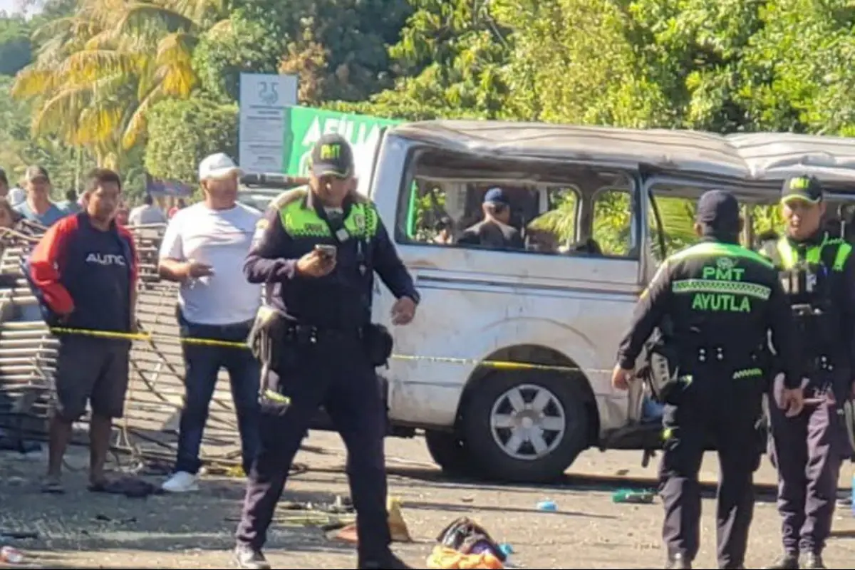 Accidente de tránsito en San Marcos. Foto: Cruz Roja