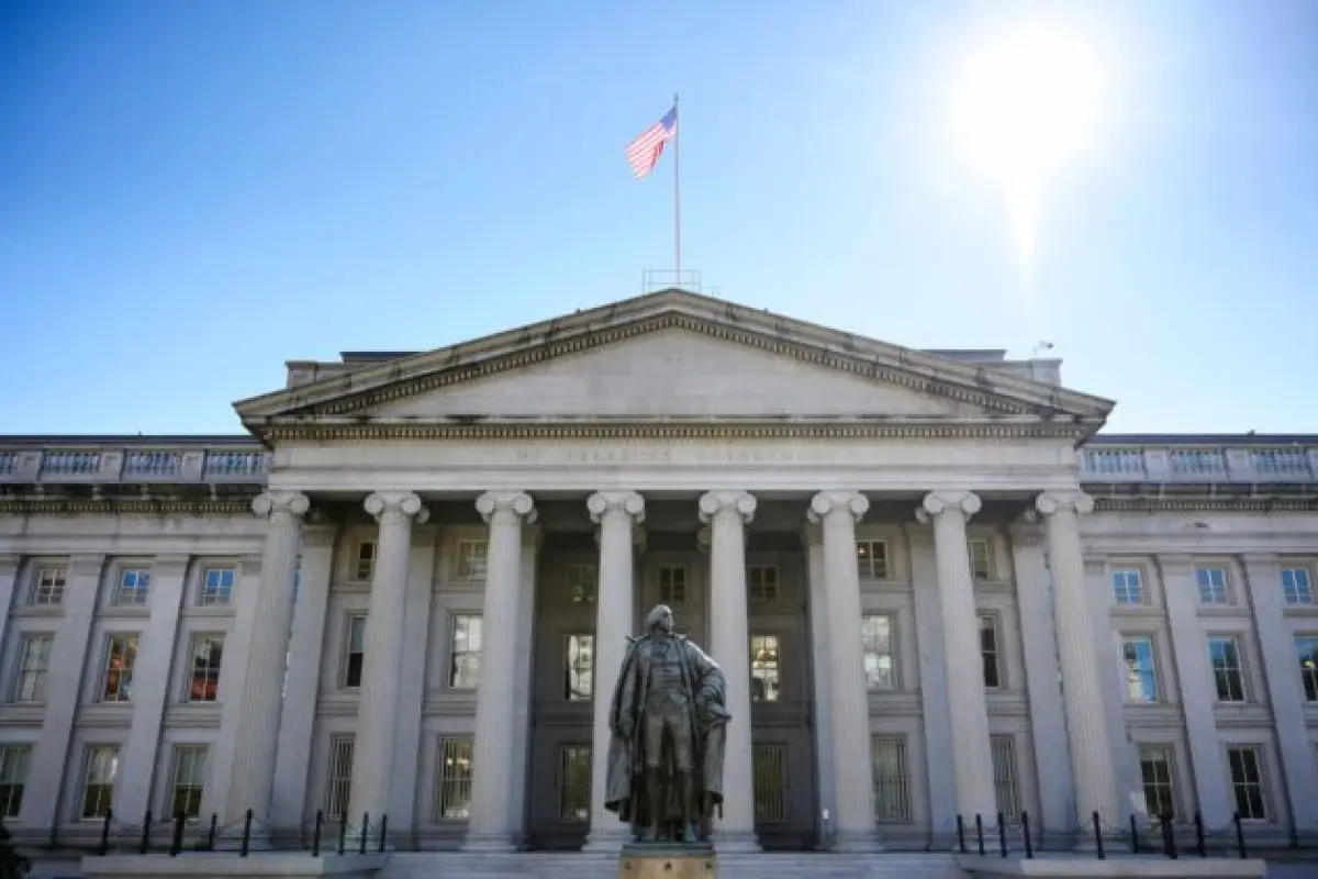 El edificio del Departamento del Tesoro de EE.UU. en Washington. Foto: AFP