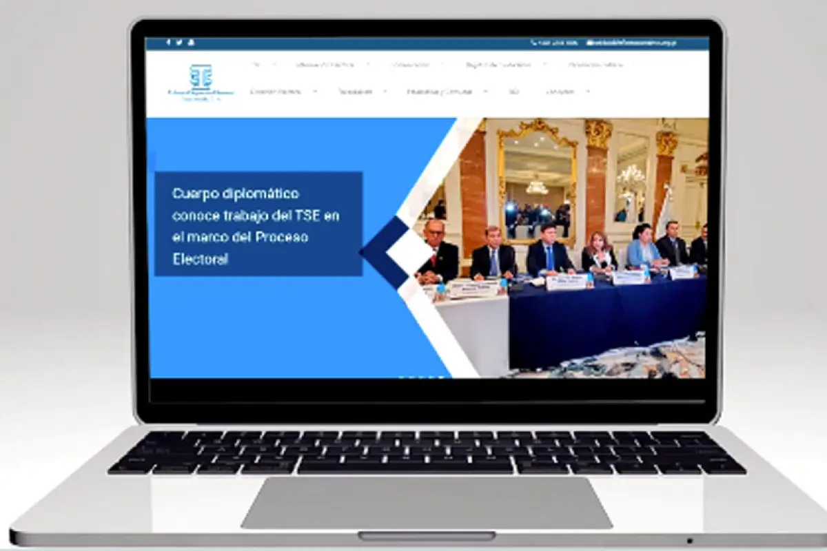 Sitio web del Tribunal Supremo Electoral, 