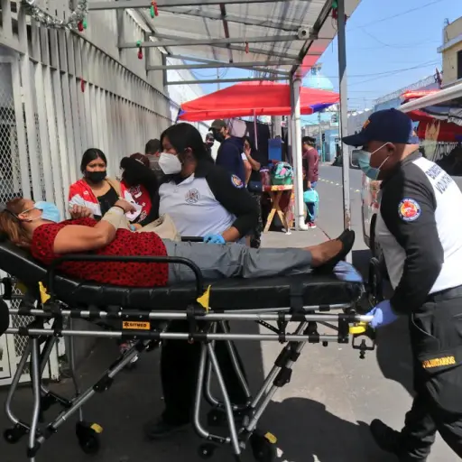 Vecina de la zona 18 es mordida por un pitbull. / Foto: CVB