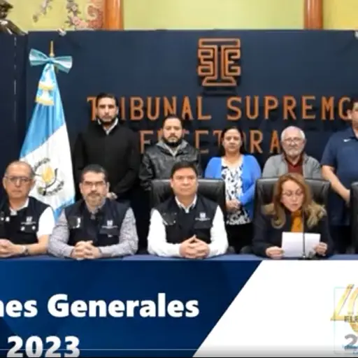 Autoridades del TSE. / Foto: Captura de pantalla