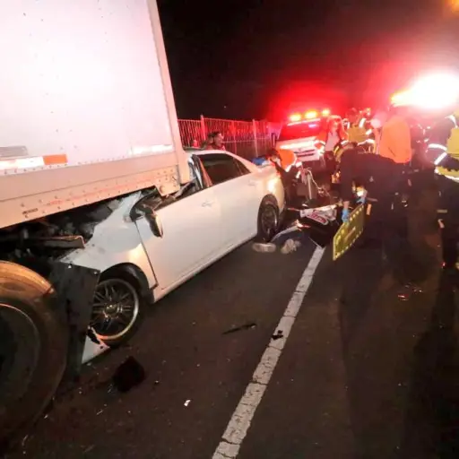 Accidente en carretera a El Salvador. / Foto: Cortesía