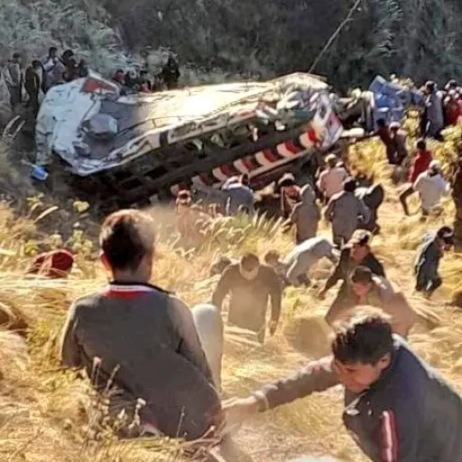 Accidente en en San Mateo Ixtatán, Huehuetenango. / Foto: Cortesía