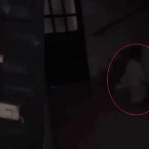 Captan imagen de una nina fantasma corriendo en la cocina ,