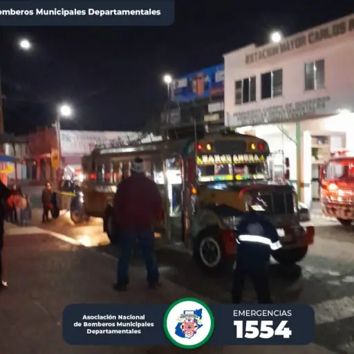 Foto: Bomberos Municipales Departamentales