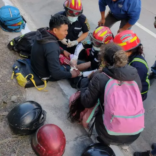 Accidente - caravana del zorro - febrero 2023 ,