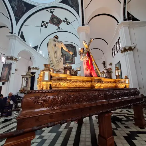 La consagrada imagen de Jesús Nazareno de la Justicia. Foto: Esvin López/EU