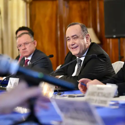 Presidente Alejandro Giammattei se reúne con delegación bipartidista de Estados Unidos. Foto: Gobierno de Guatemala