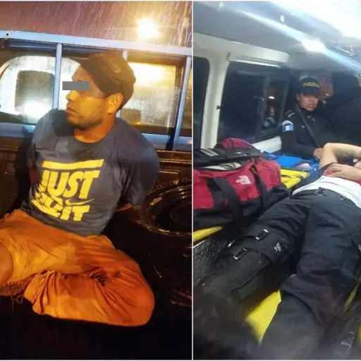 conductor ebrio atropella a bomberos y agentes de la PNC ,