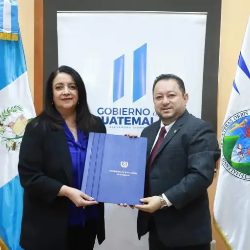 ministra de educación y rector usac - 11 marzo 2023 ,