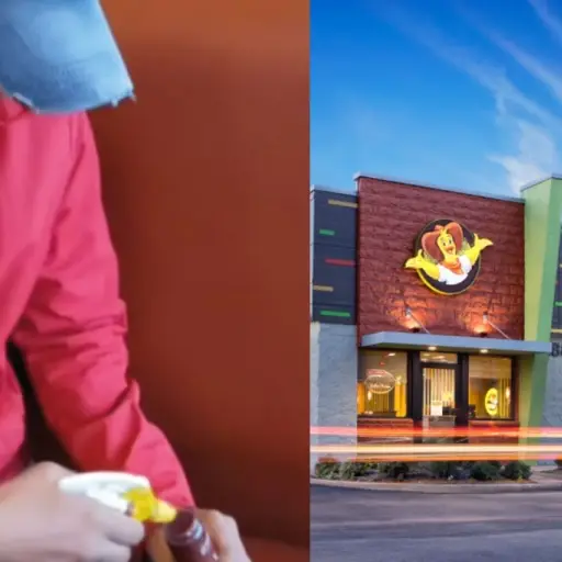 MP se pronuncia video grabado en Pollo Campero ,