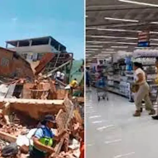 Videos y fotos del sismo de 7 grados en Ecuador y Peru ,