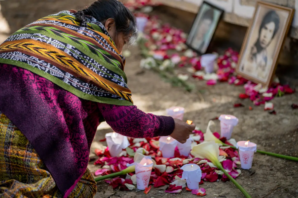 Inhumación de víctimas del conflicto en Chimaltenango.. Foto: Fundación de Antropología Forense