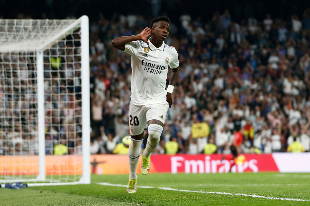 Celebración de Vinicius ante el Villarreal | 