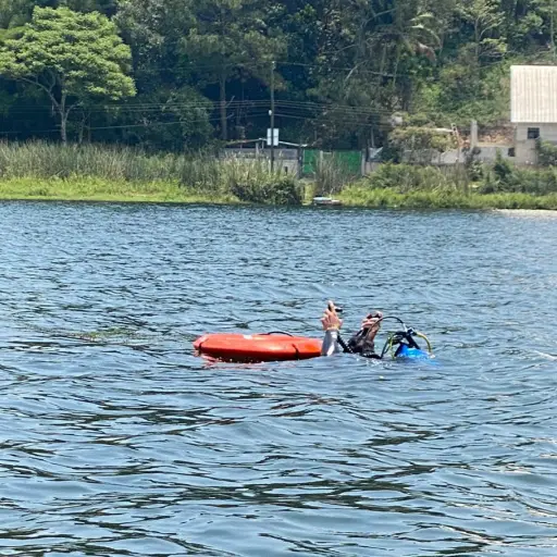 hombres rana - laguna el pino ,