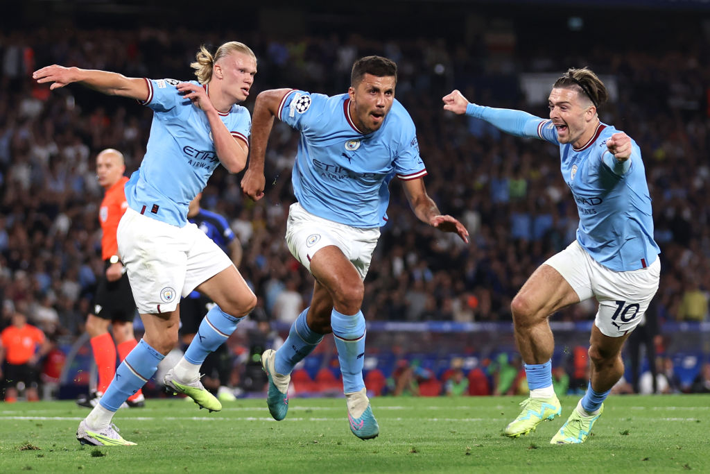 Celebración del Manchester City ante el Inter de MIlán | 