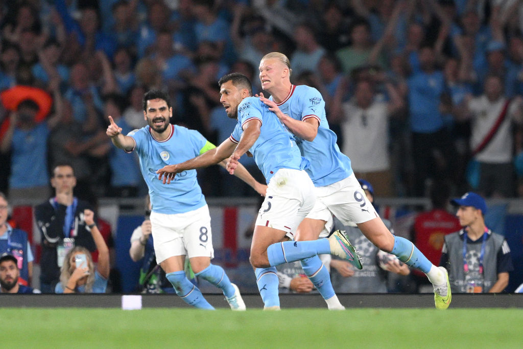 Celebración del Manchester City ante el Inter de MIlán | 