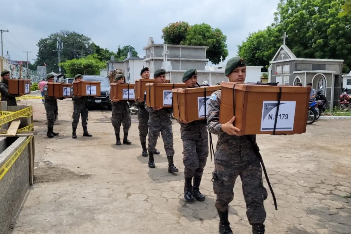 osarios no identificados victimas volcan de fuego guatemala 2023, 