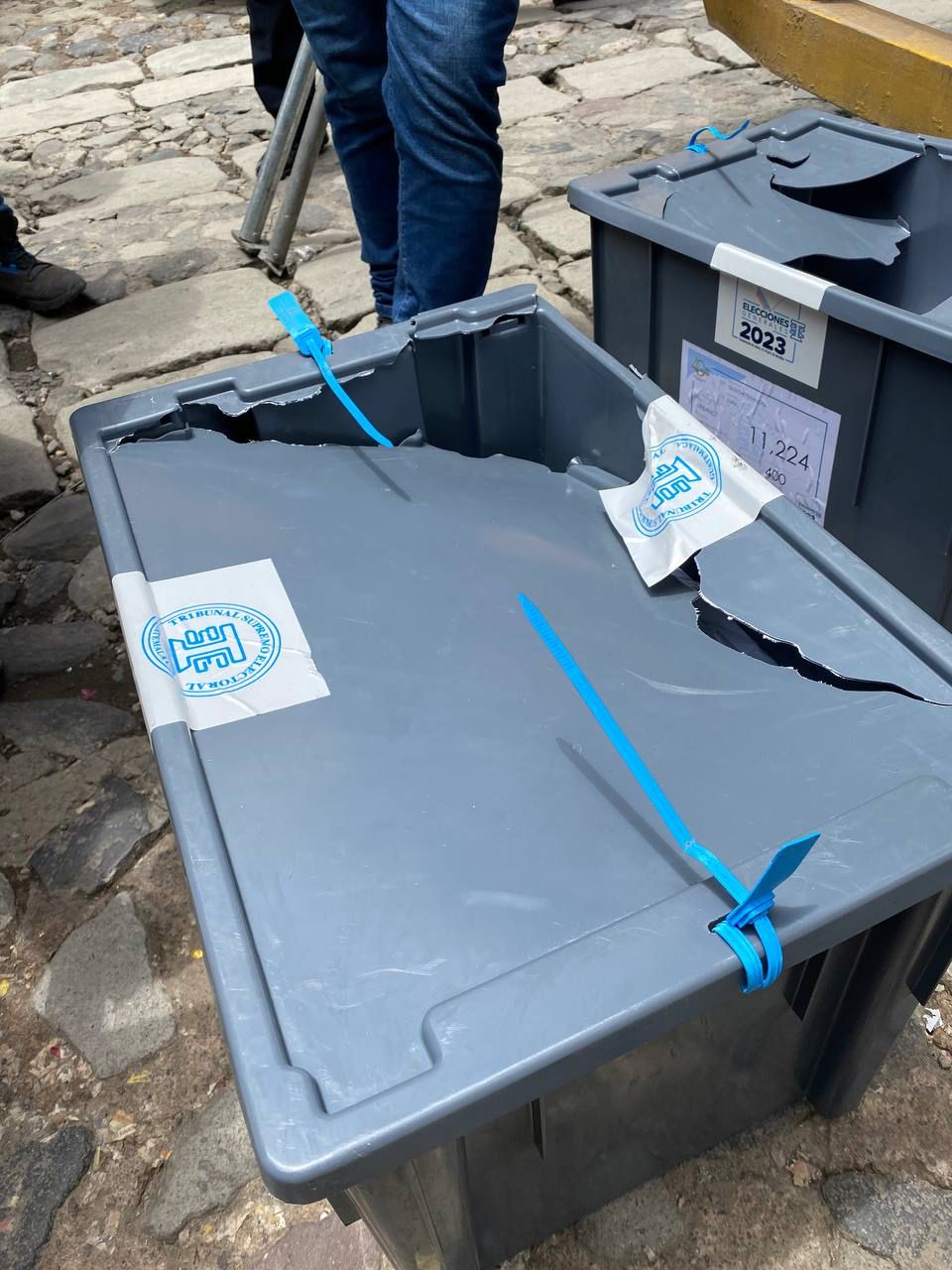 cajas electorales dañadas | 