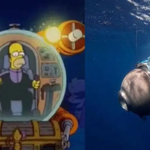 Los Simpsons Titán submarino Titanic ,