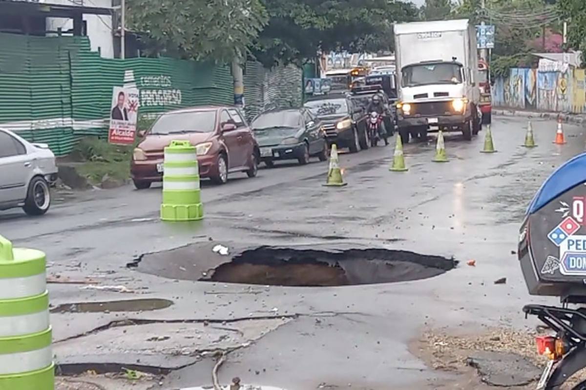 VIDEO | Reportan sobre nuevo hundimiento en Villa Nueva