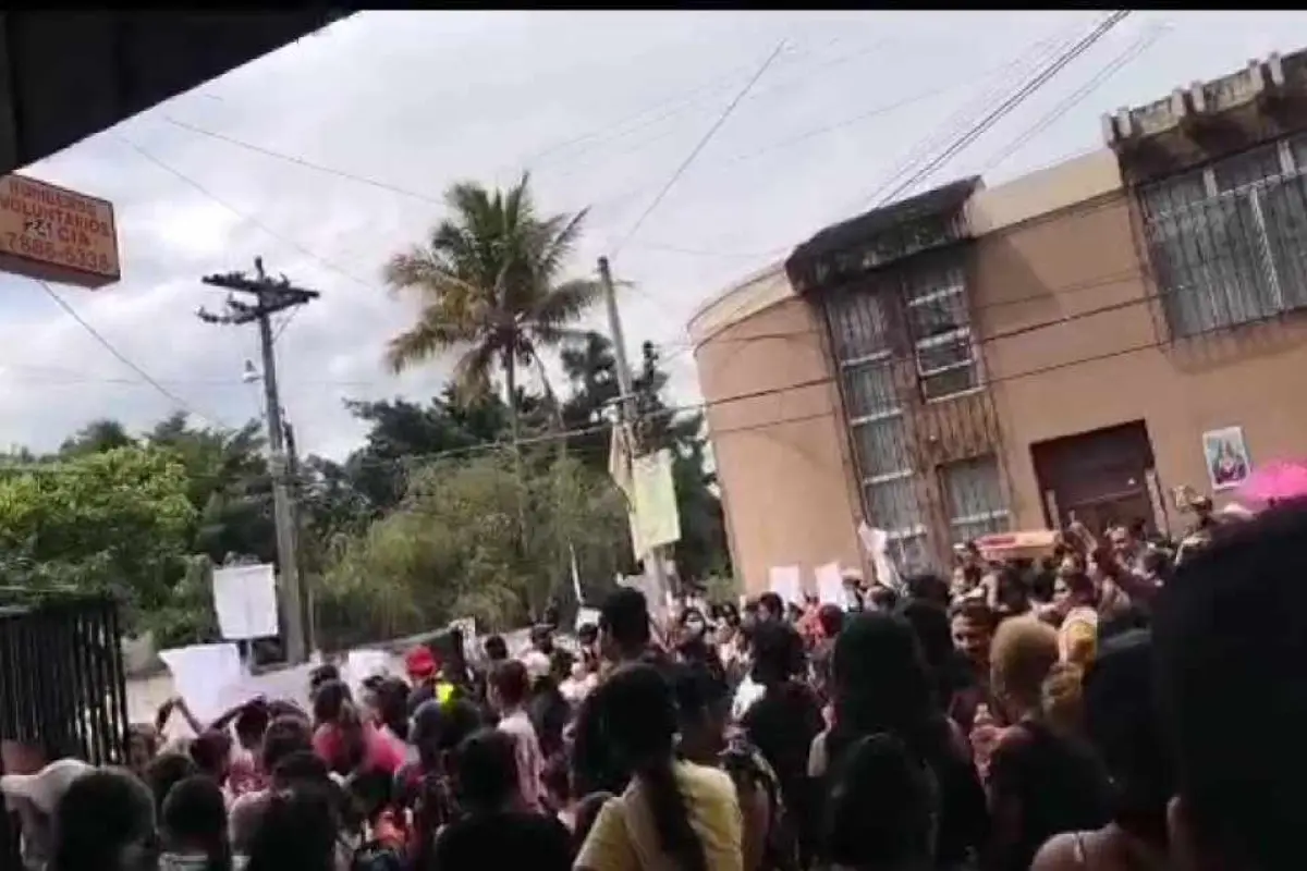 Manifestación en Santa Rosa. 