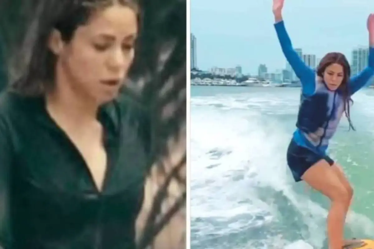 Shakira accidente surf, 