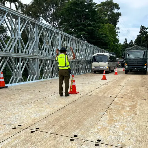 Las tareas consistirán en retirar la estructura del puente modular, para construir un nuevo. Foto de archivo. 