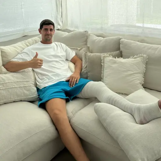 Foto: Redes sociales de Thibaut Courtois