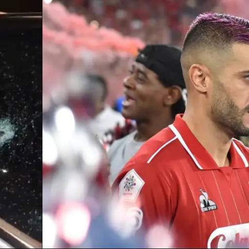 La Policía de Cali confirmó que un grupo de hombres armados atacó el vehículo del jugador del América de Cali, Iago Falque ,