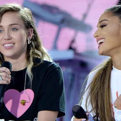 Miley Cyrus Ariana Grande ,