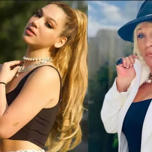 laura leon y nieta ,