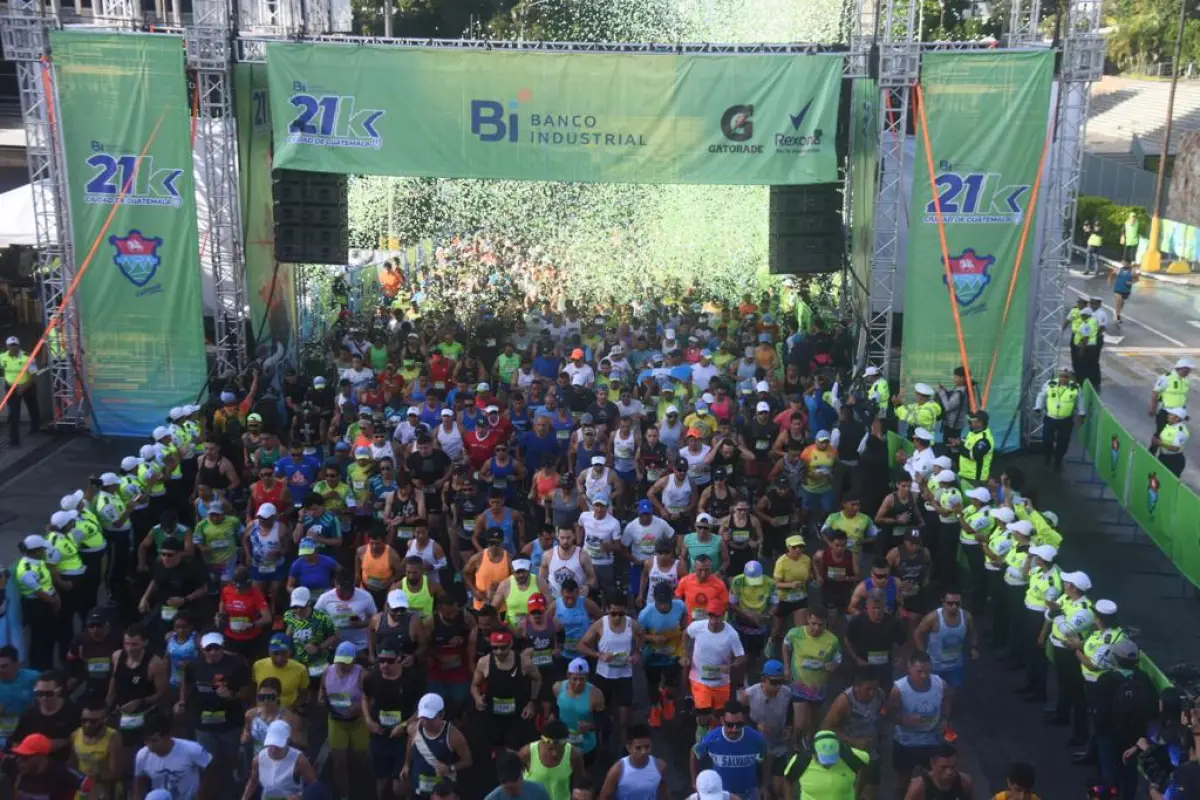 La carrera 21K de la Ciudad de Guatemala fue un éxito deportivo en 2023. Foto: Omar Solís/ Archivo EU