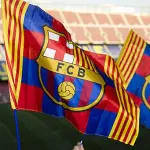 Banderas del FC Barcelona en el Spotify Camp Nou - Archivo