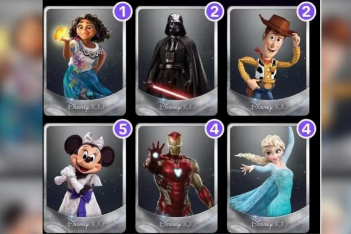 Cartas digitales Disney 100 TikTok, 