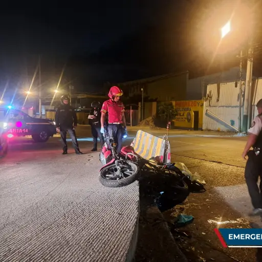 accidente moto avenida Petapa ,