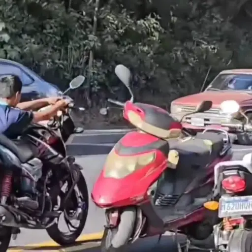 menor manejando motocicleta - ruta interamericana ,