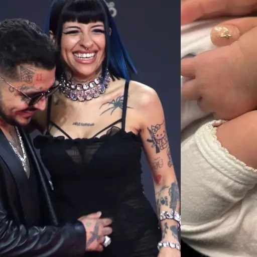 Nodal Cazzu bebé famosos bebés cigüeña ,