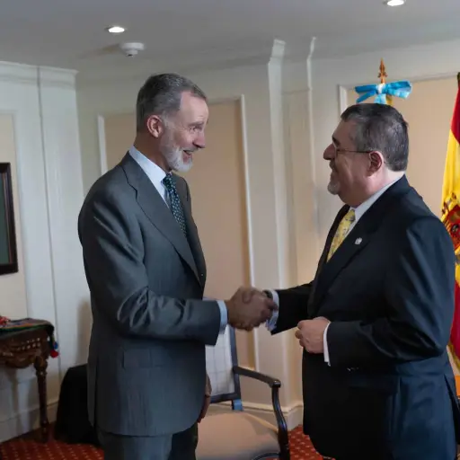 Bernardo Arevalo se reún con Su Majestad el Rey Felipe VI de España enero 2024 ,