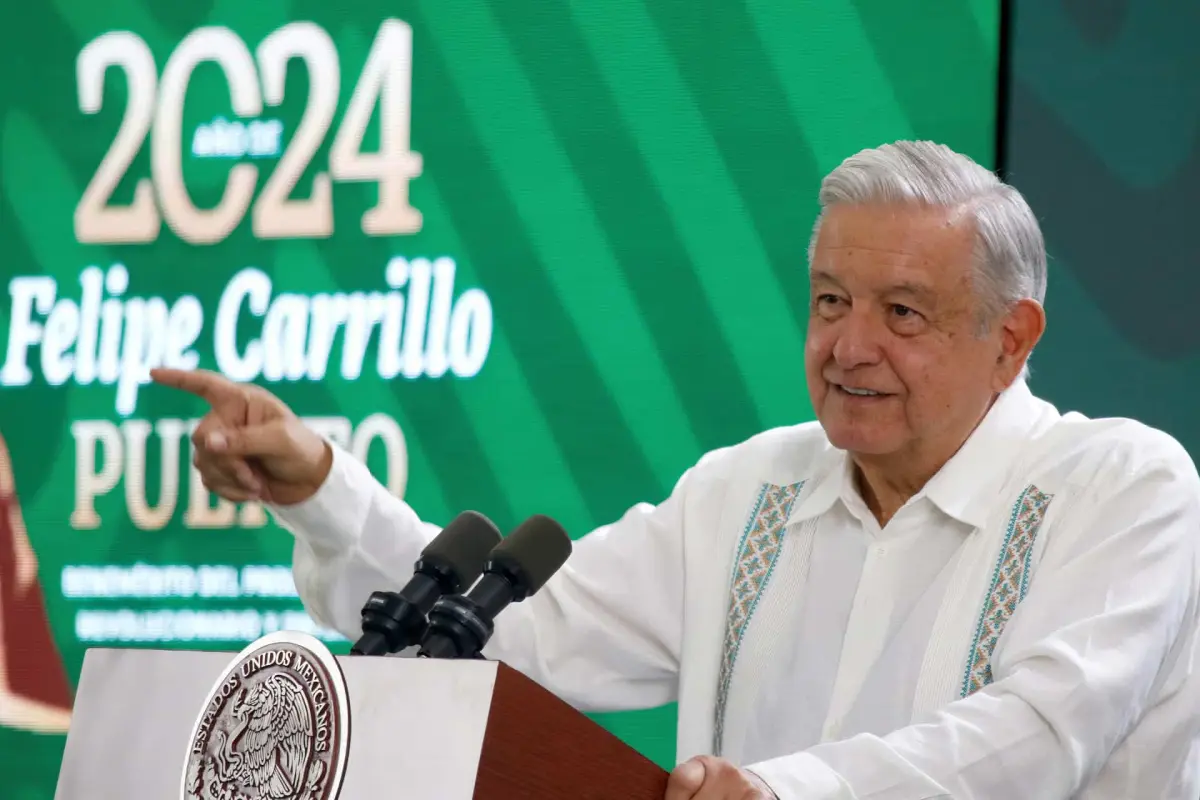 El presidente de México fue captado al confirmar el secuestro de 31 migrantes en la frontera con EEUU.