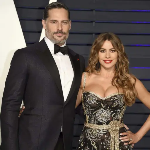 XJoe Manganiello, left, and Sofia Vergara arrive at the Vanity Fair Oscar Party on Sunday, Feb. 24, 2019, in Beverly Hills, Calif. (Photo by Evan Agostini/Invision/AP)