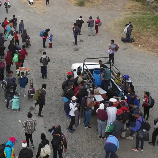 Foto referencial de Archivo (Caravana en Oaxaca, México, EFE/Jesús Méndez)
