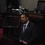 Nery Ramos asumió el viernes 19 de enero como presidente del Congreso. Foto Omar Solís.